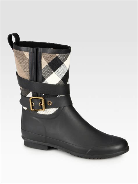 burberry rain boots black|Burberry rain boots on sale.